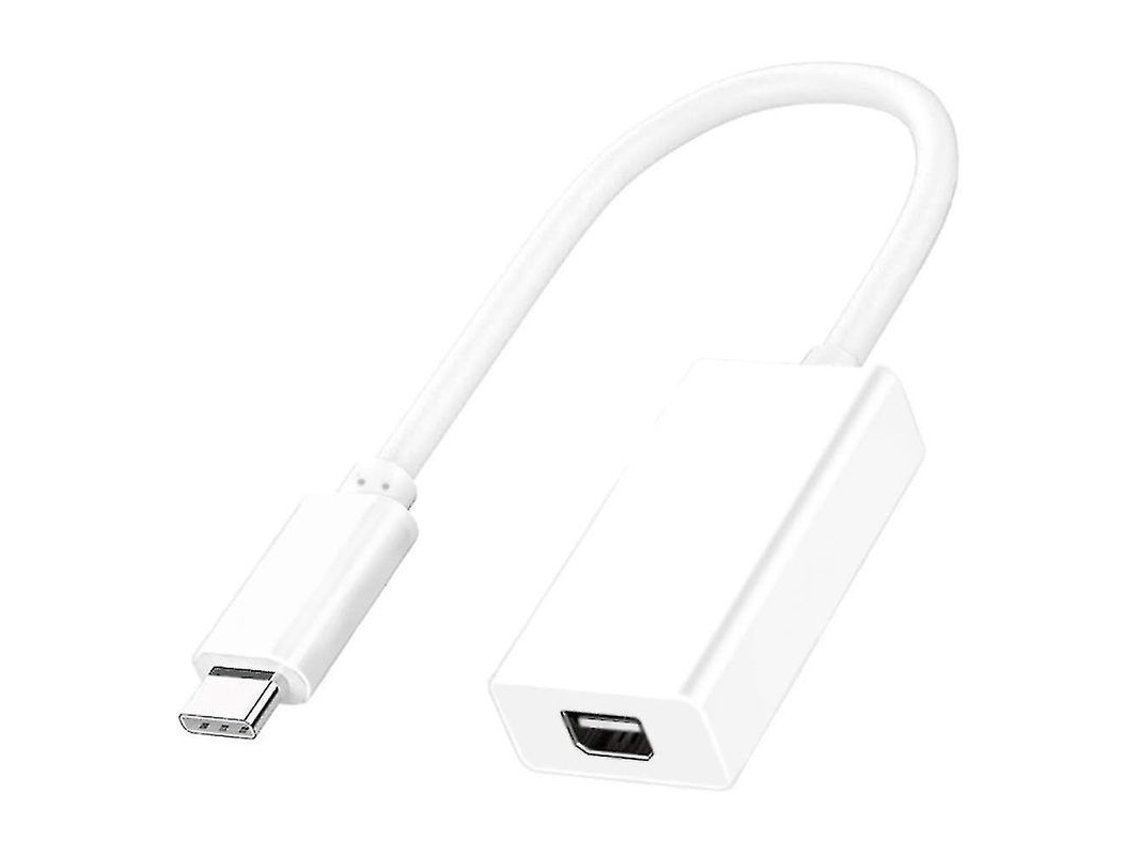 Cabo Adaptador Thunderbolt 3 USB 3.1 para MiniDP, 4K 60Hz, Compatível com Windows e Mac OS, 21cm S/MARCA
