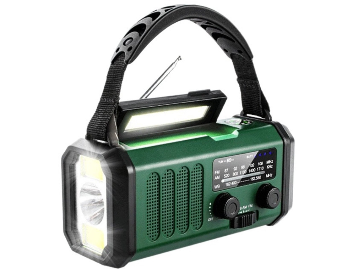 Rádio Dobrável, 10000mah, Bateria Externa, Célula Solar, Energia, Kit, Lanterna Recarregável, Ração AQUAFORGE