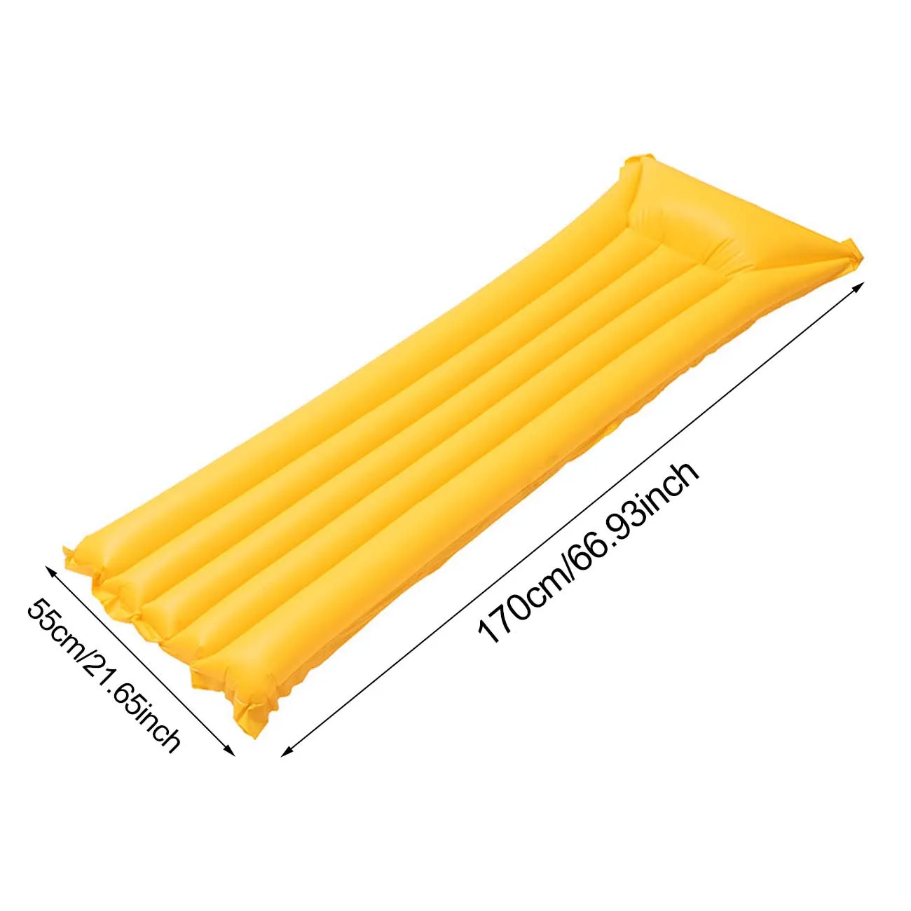 (amarelo) 1 Boia De Piscina - Boia Inflável Com Encosto De Cabeça, Reclinável E Leve Para Adultos