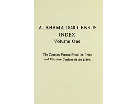 Livro 1840 Census of Alabama de Betty Sue Drake (Inglês)