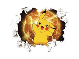 Adesivos De Parede Pikachu Para Quartos Infantis, Decalques Autoadesivos Aquaforge