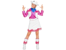 Fato de Cowgirl Rodeo Rosa para Mulher
