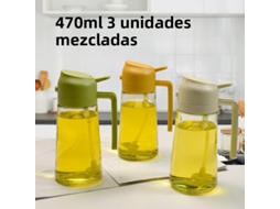 Conjunto De 3 Peças: Frascos De Spray Para Óleo De Cozinha De Dupla Função, Em Vidro Reutilizável E Ecológico.