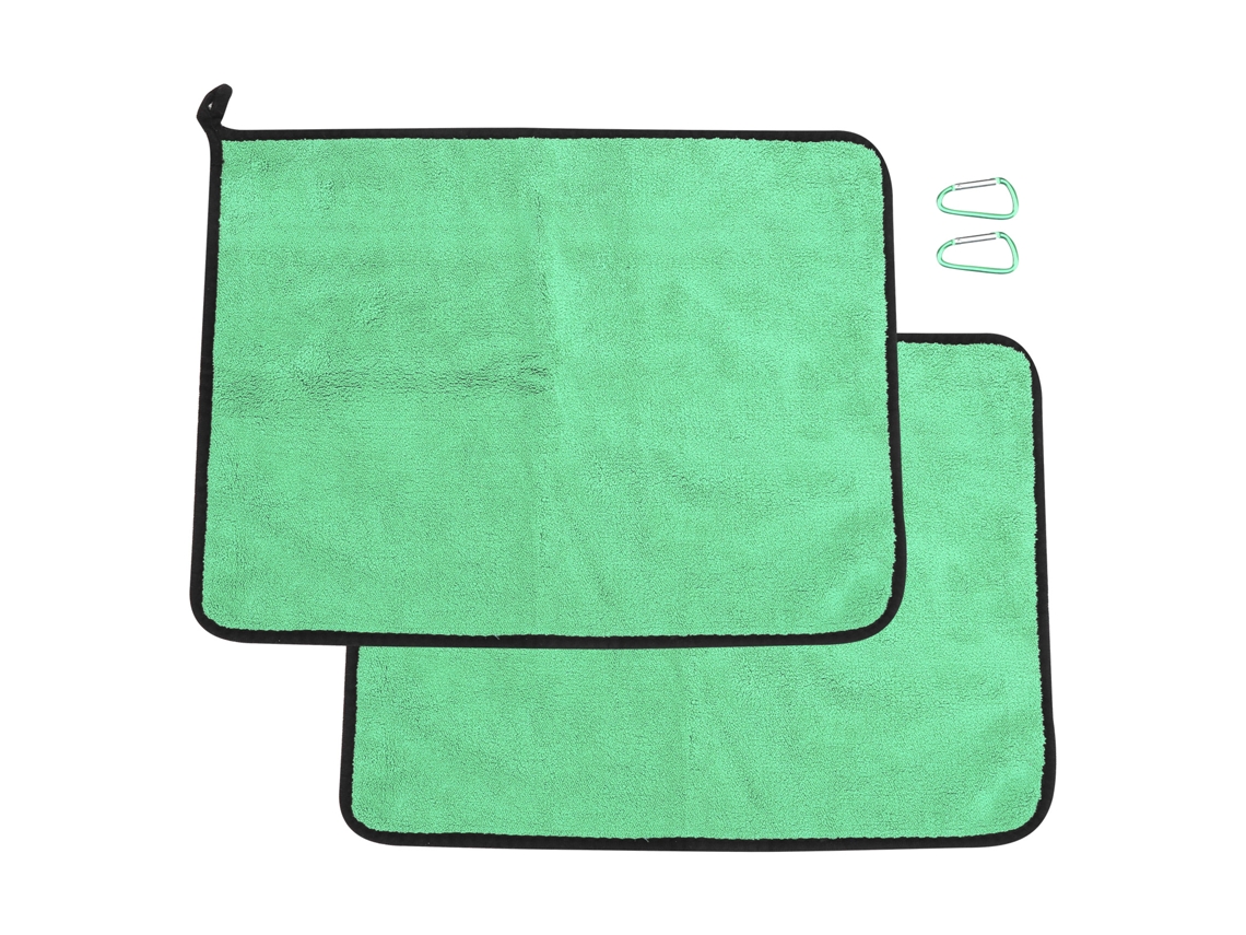 Toalha de Pesca Algodão Absorvente Verde Cinza