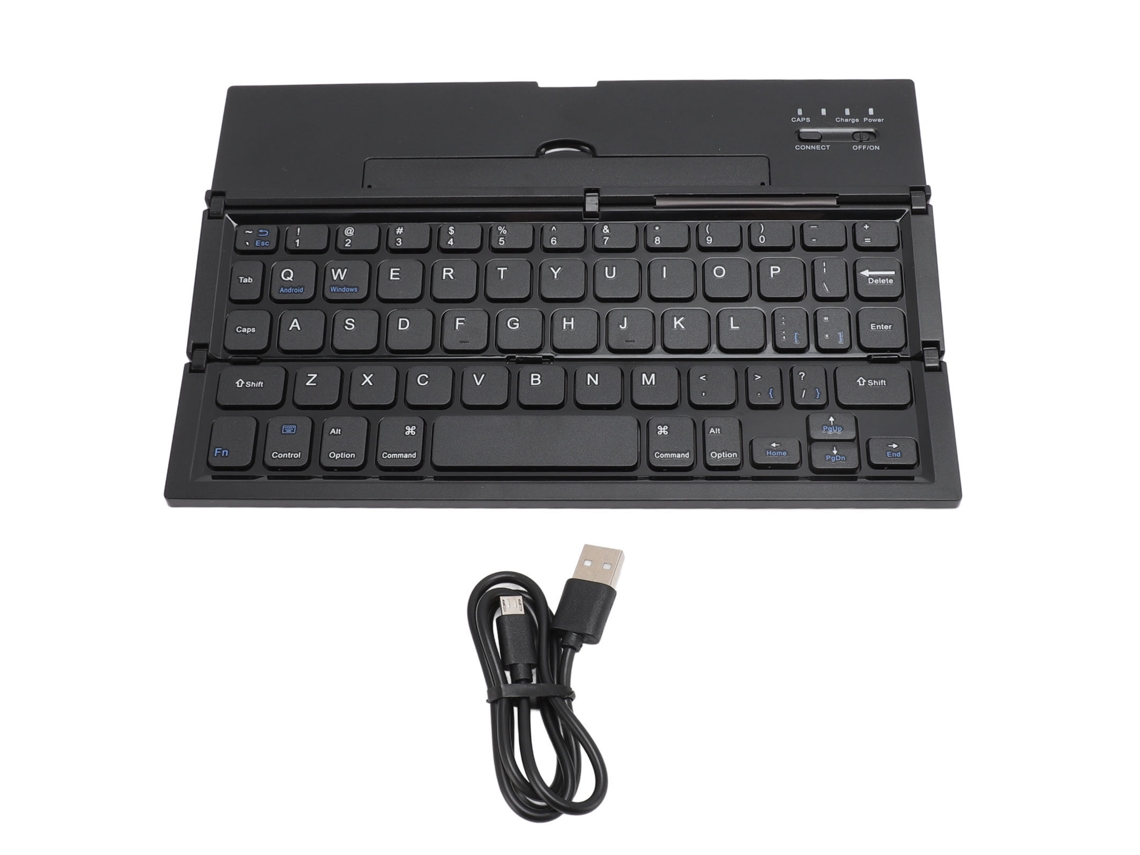 Teclado Bluetooth Portátil Plegável con Soporte para Teléfonos y Tablets S/MARCA
