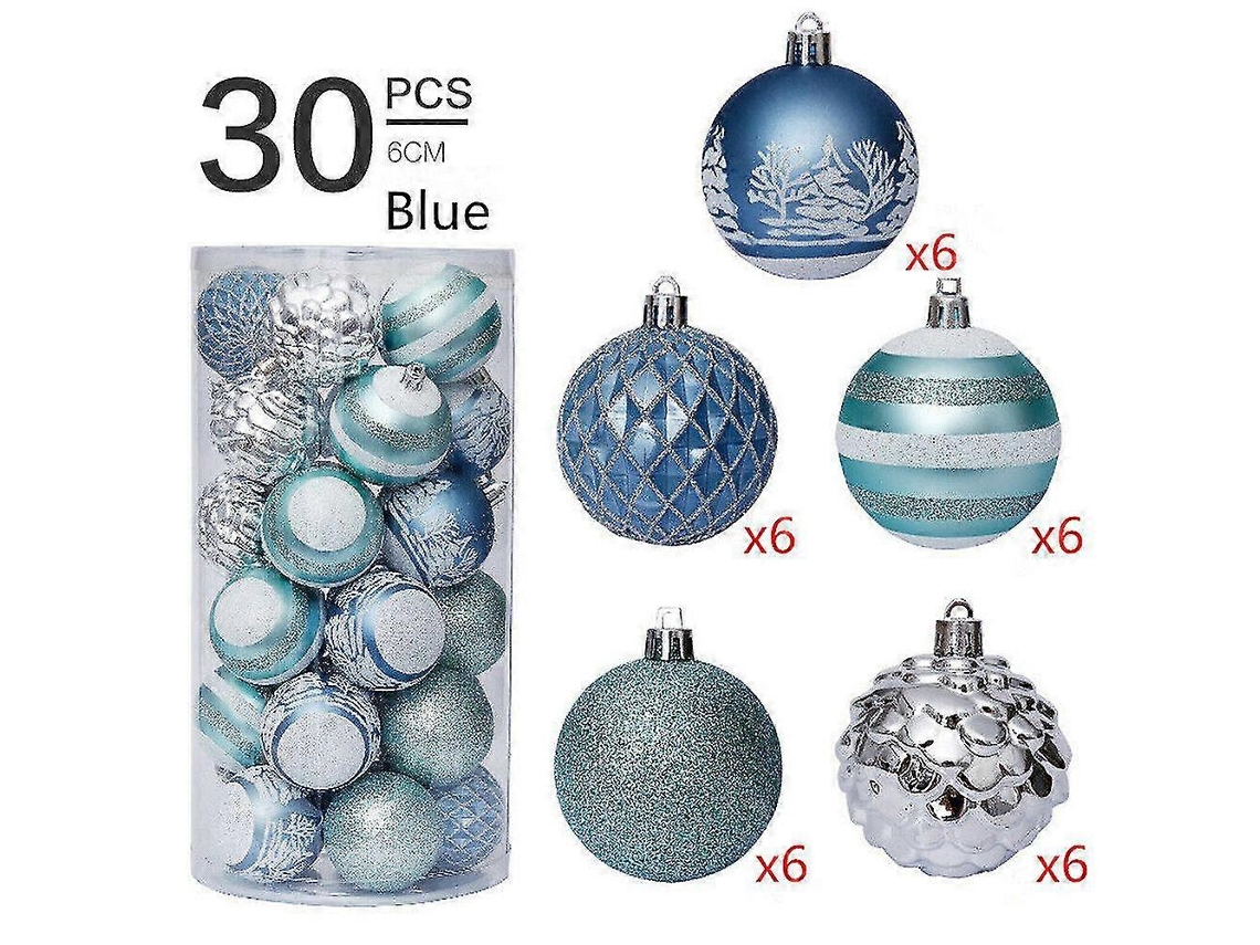 Enfeites De Natal 30 Peas Bolas De Glitter Para Enfeitar A Rvore De Natal Ornamento De Natal N 3863 Hengjian