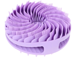 Escova De Silicone Esfoliante Dupla Face Villcase Para Banho E Limpeza Corporal, Roxa, Para Mulheres, Uso Em Banho E Spa
