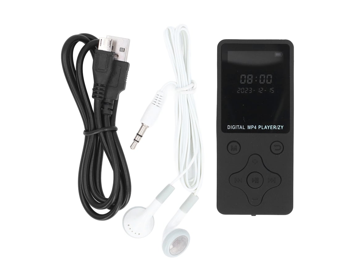 Reprodutor mp3 mp4 64gb com fones de ouvido tela 1.8 polegadas bluetooth 5.0 hifi | S/MARCA