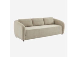 Sofá-cama Em Tecido Chenille, 3 Lugares, Cinza Claro