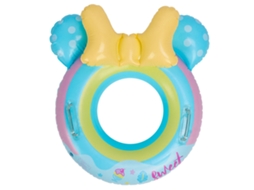 Boia De Natação Infantil Fofa De Desenho Animado Para Festa Na Praia Infantil, Boia Inflável Macia Para Piscina Com Alça Dupla Azu Slowmoose