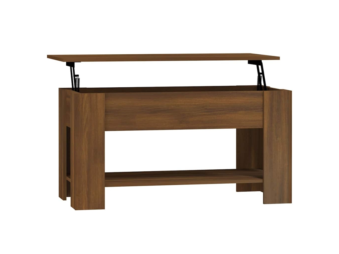 Mesa de centro 101x49x52 cm Madeira Processada Carvalho Castanho MAISON EXCLUSIVE