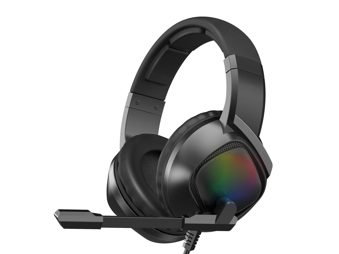 Fone de Ouvido Mali Gamer com Fio RGB e Redução de Ruído