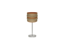 Candeeiro de Mesa Natalia 1Xe14 Níquel/Saco-Laranja 43X17X17 Cm FABRILAMP