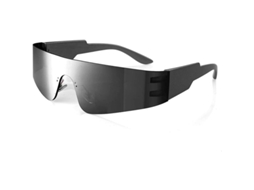 Gafas De Sol Sem Moldura Modernas Futuristas Unissex Uv400 Moda Cyberpunk Enm