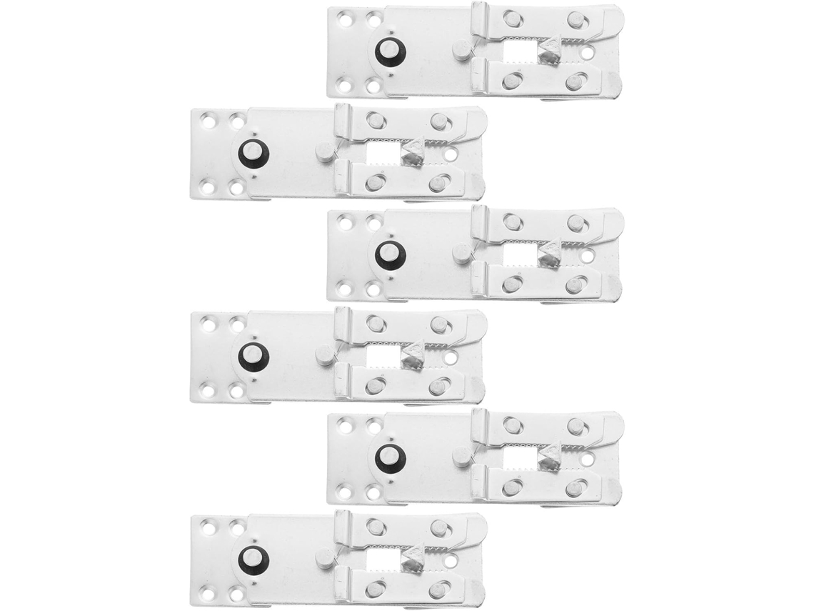 Toyandona Conjunto De 6-conectores Instalação Galvanizados Para Sofá Modular Ferro Com Presilhas Tipo Jacaré E Parafusos