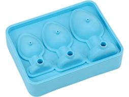 Formas De Gelo Em Formato Plugue Anal Para Pegadinha, Molde De Silicone Divertido Para Bolos, Chocolates E Doces Caseiros, Azul