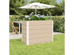 Vidaxl Floreira Ivory 100 X 50 X 75 Cm Aço Galvanizado