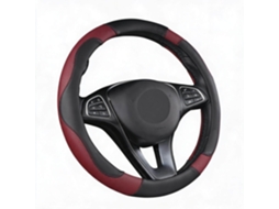 Capa Universal para Volante de Carro HENTEN HOME para Diâmetro de 38 Cm Respirável e Antiderrapante (vinho Tinto)