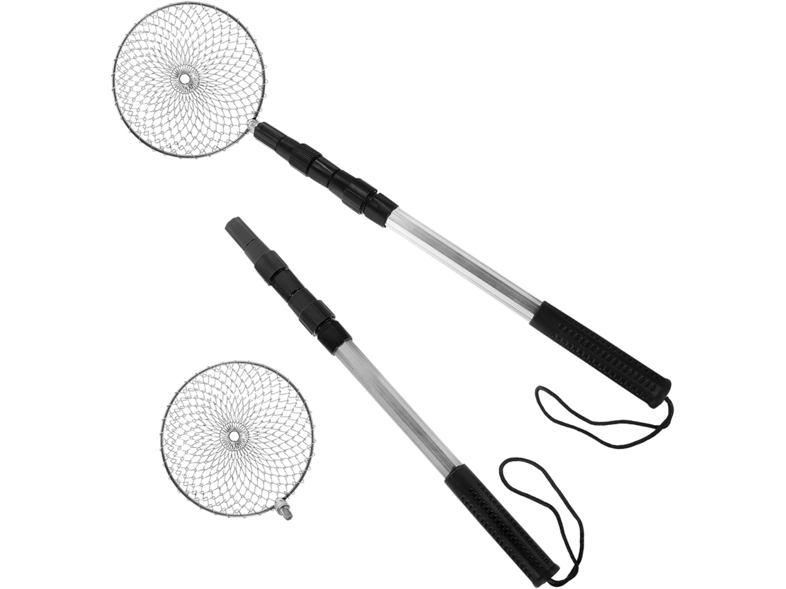 Conjunto De Filtro De Areia De 2 Peças Para Praia, Ferramenta Retrátil Para Peneirar Conchas