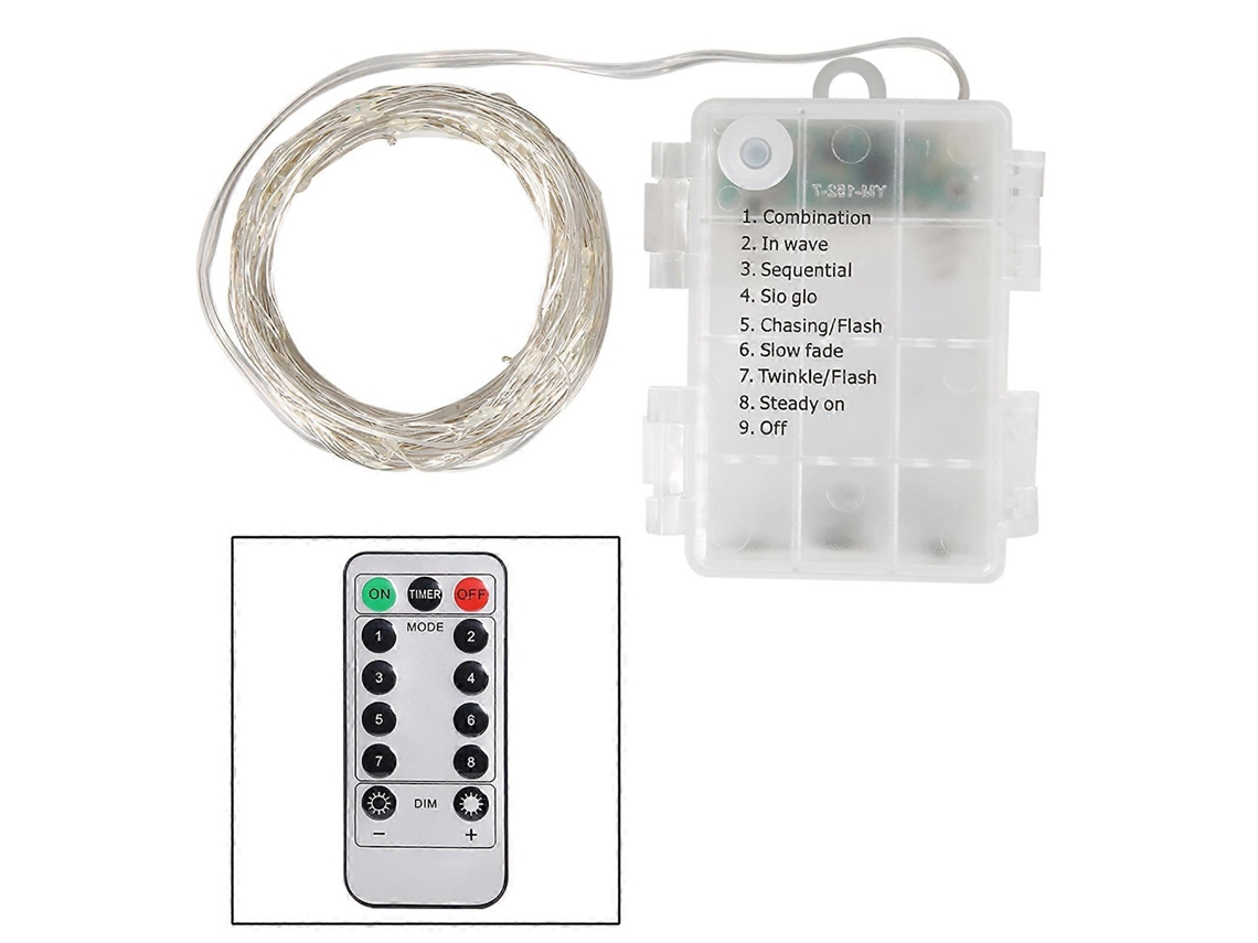 Cordão Led 6 M Usb Com Comando Impermeável Para Decoração - Lurelia