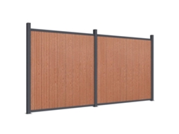 Painel de vedação VIDAXL Marrom WPC (353x186 cm)