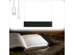 Luminária De Leitura Recarregável Com Led Transparente E Plano,