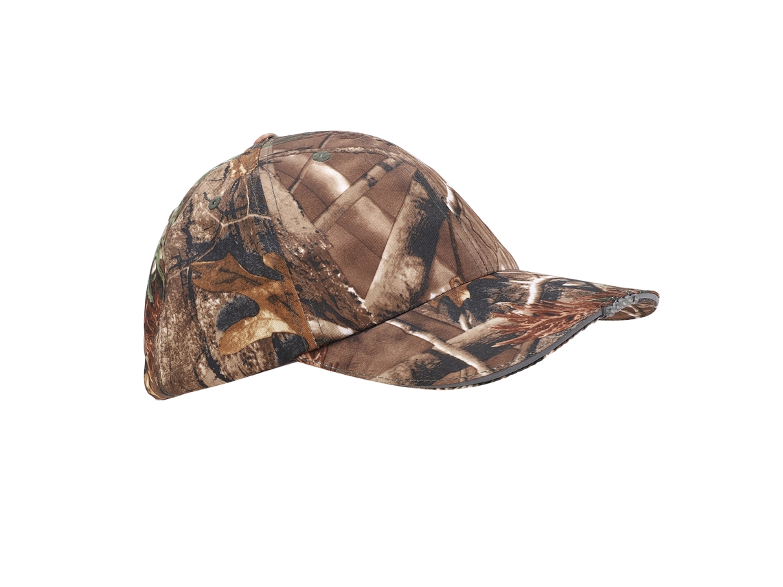 Chapéu de Baseball com Luz Led Camuflagem Ajustável