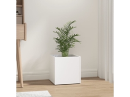 Vidaxl Vaso/floreira 40x40x40 Cm Derivados De Madeira Branco