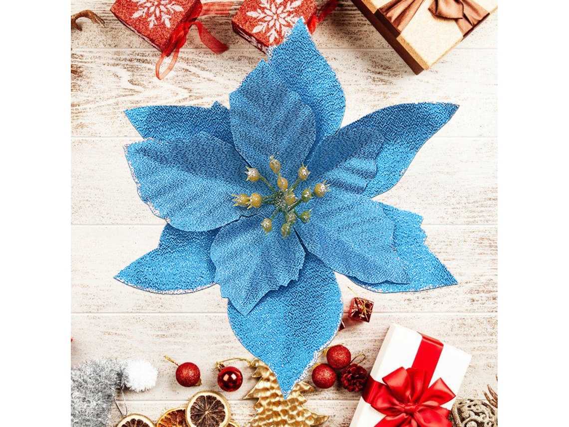 Laxiscreed Flores Artificiais Para Decoração De Natal E Espaços Comerciais