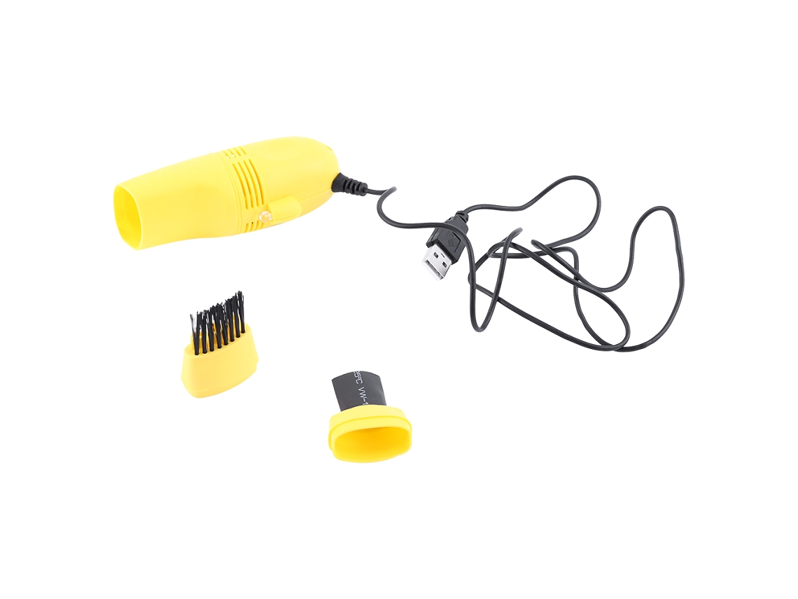 Aspirador de pó para laptop Gold Light (limpeza de teclado, conexão USB)
