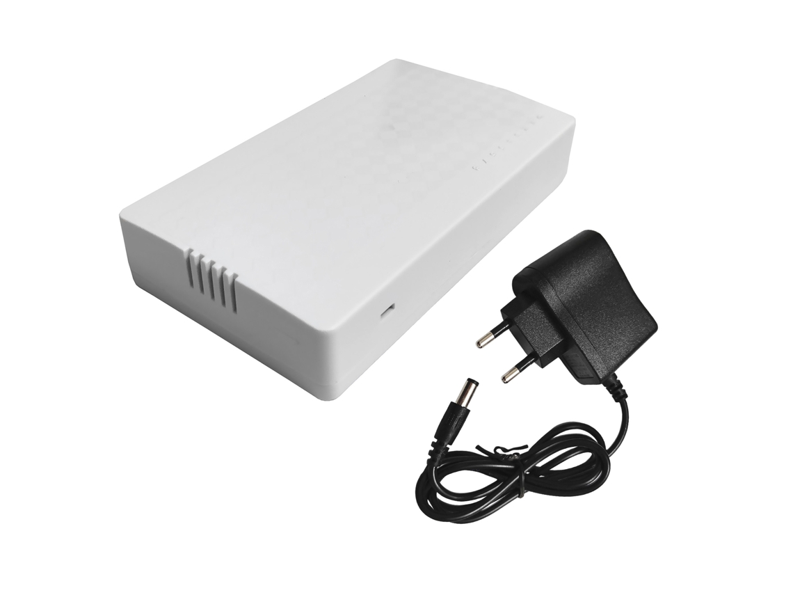 Switch Ethernet 8 Portas 10/100 Mbps Baixo Consumo Compatível Plugue EU