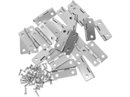 Dobradiças Em Miniatura Para Móveis, Pequenas, Em Ferro, 20 Peças, Prateadas, 3cm 1, 2 Polegadas