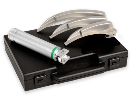 Set Laringoscópio Maxlite F.O. Led 2 5 V Adulto com 3 Lâminas Mc-Intosh 2-3-4 Medical Devices Pvt.