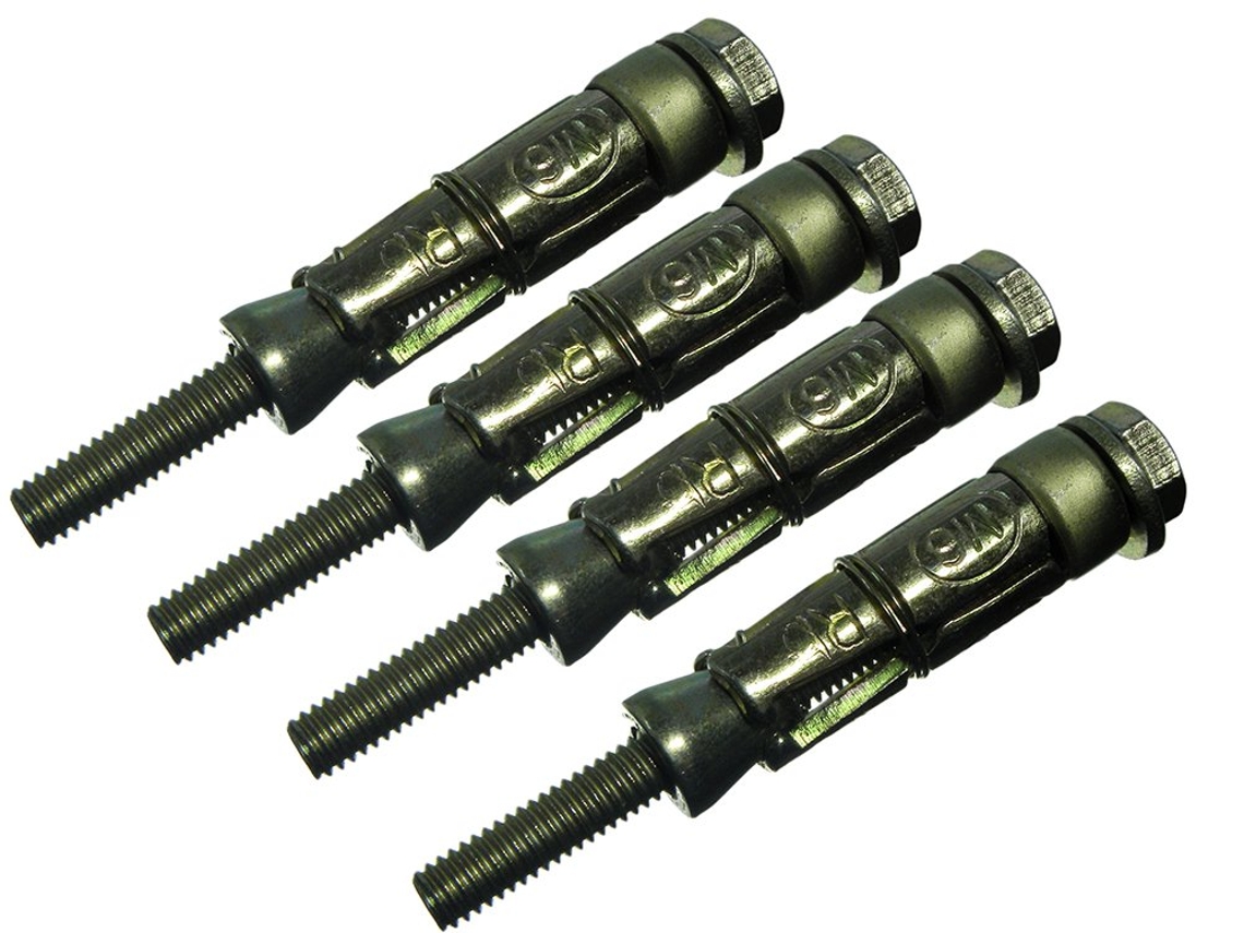 Pacote Com 6 Buchas De Ancoragem Multiuso De 65 Mm Com Parafuso M6