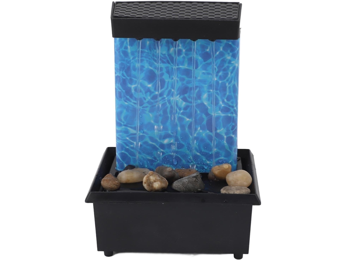 Fonte De Mesa, Fonte De Água De Mesa Com Luzes Led, Pedras De Rio, Meditação Zen, Decoração Feng Shu Gokoco