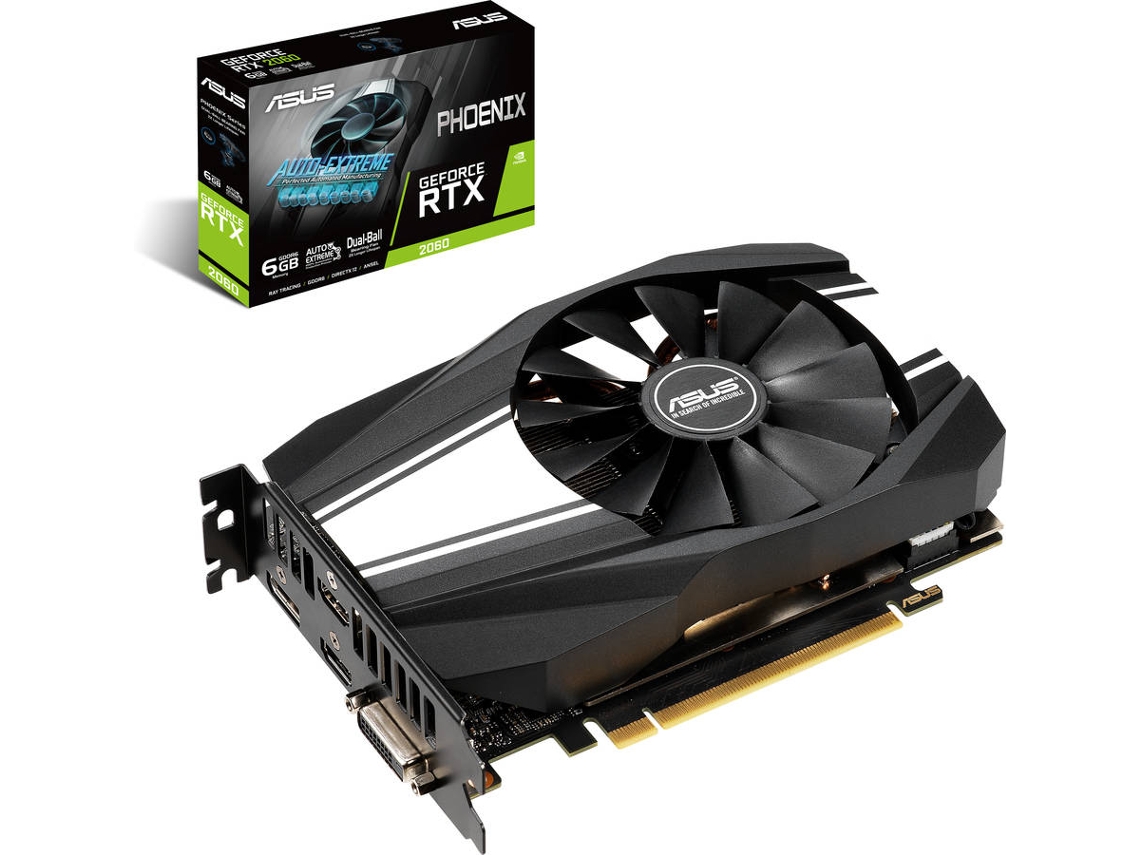 Placa Gráfica ASUS GeForce RTX 2060 (NVIDIA - 6 GB DDR6) | Worten.pt