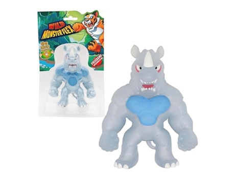 Boneca Extensível Monsterflex Wild Monster Rhynox Bizak 25 cm 64390011 8 BizakP25PN