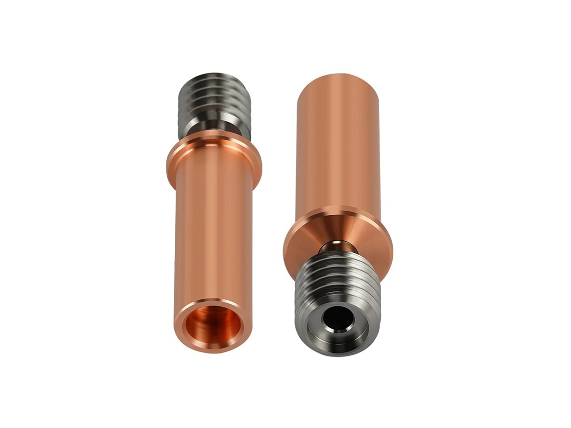 2pcs tubo de garganta de liga de cobre titânio para impressora 3d resistente a alta temperatura S/MARCA
