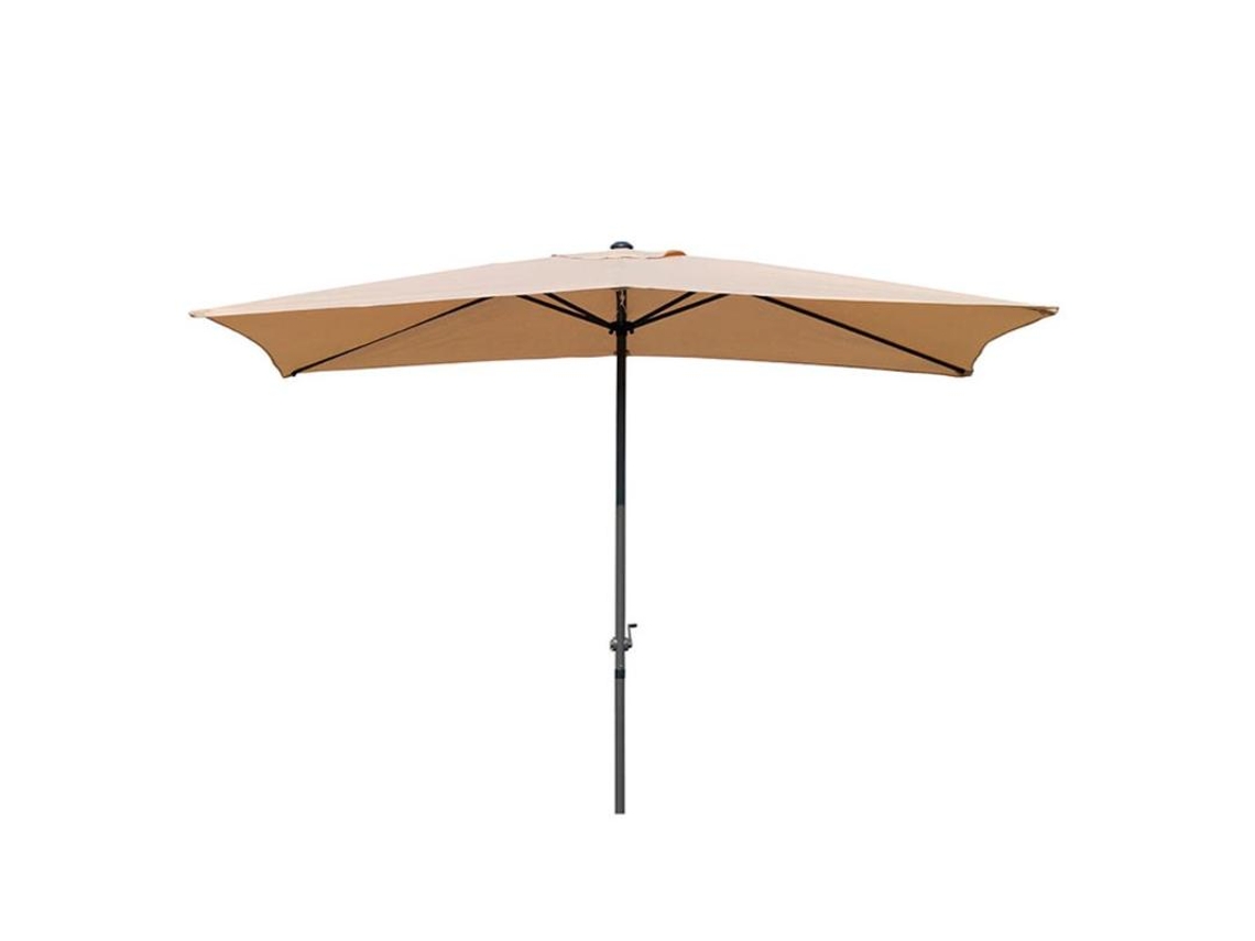 Guarda-sol retangular 2x3 M bege Majestic