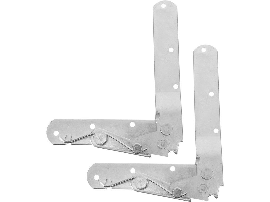 Besportble 2 Peças De Dobradiça Dobrável Ajustável Para Encosto Sofá Cama, Aço Galvanizado, Prata, Mola Forte