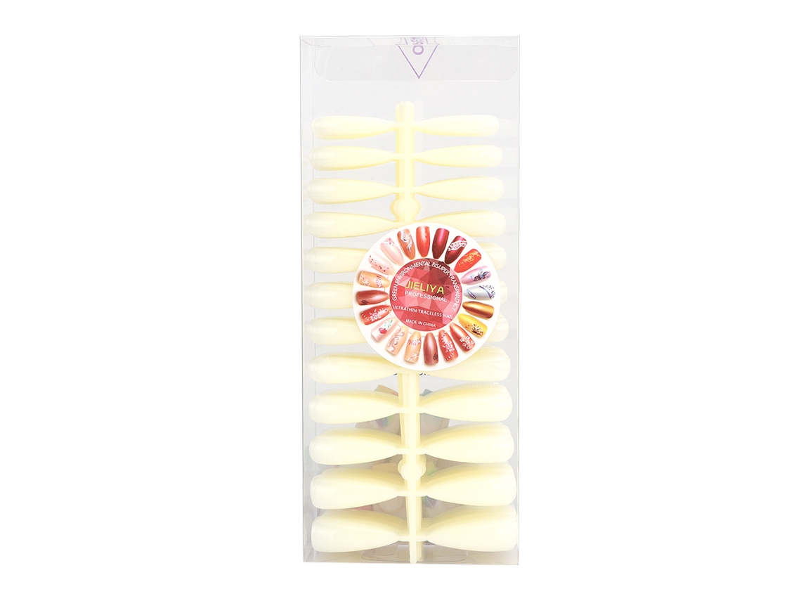 500 Pcs Pontas De Unha Falsa De Alta Tenacidade Cor Natural Ferramenta De Manicure Diy
