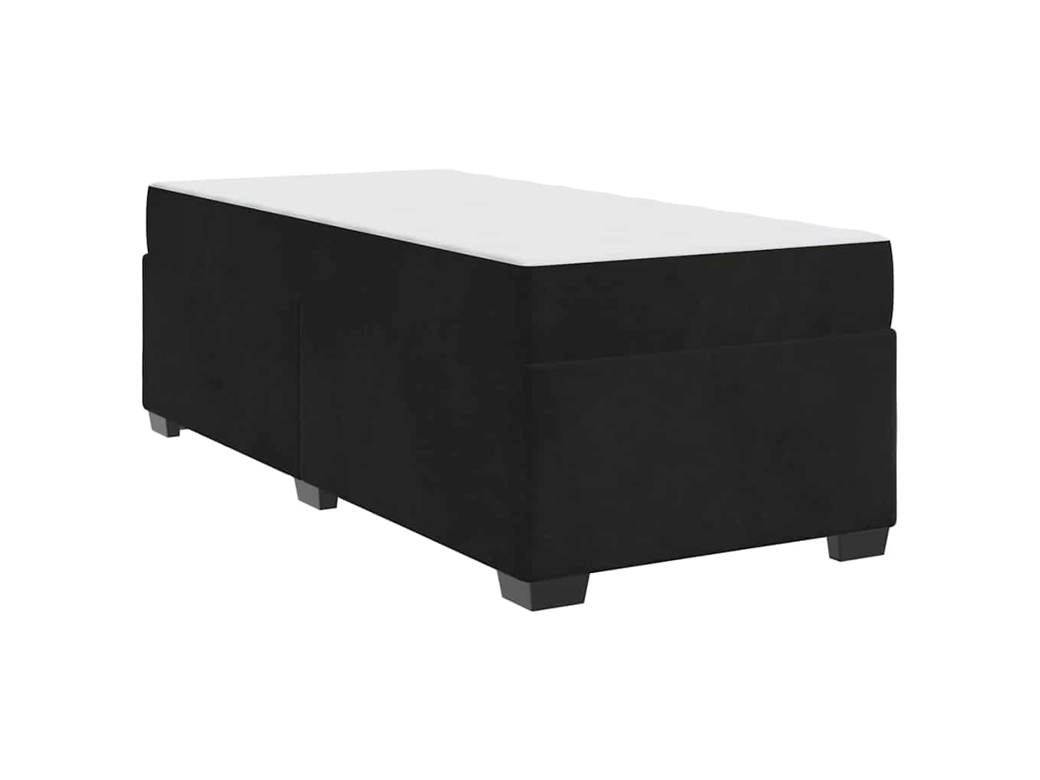 Conjunto 1 Estrutura Da Cama Vidaxl Preto Tecido (100 X 200 Cm)