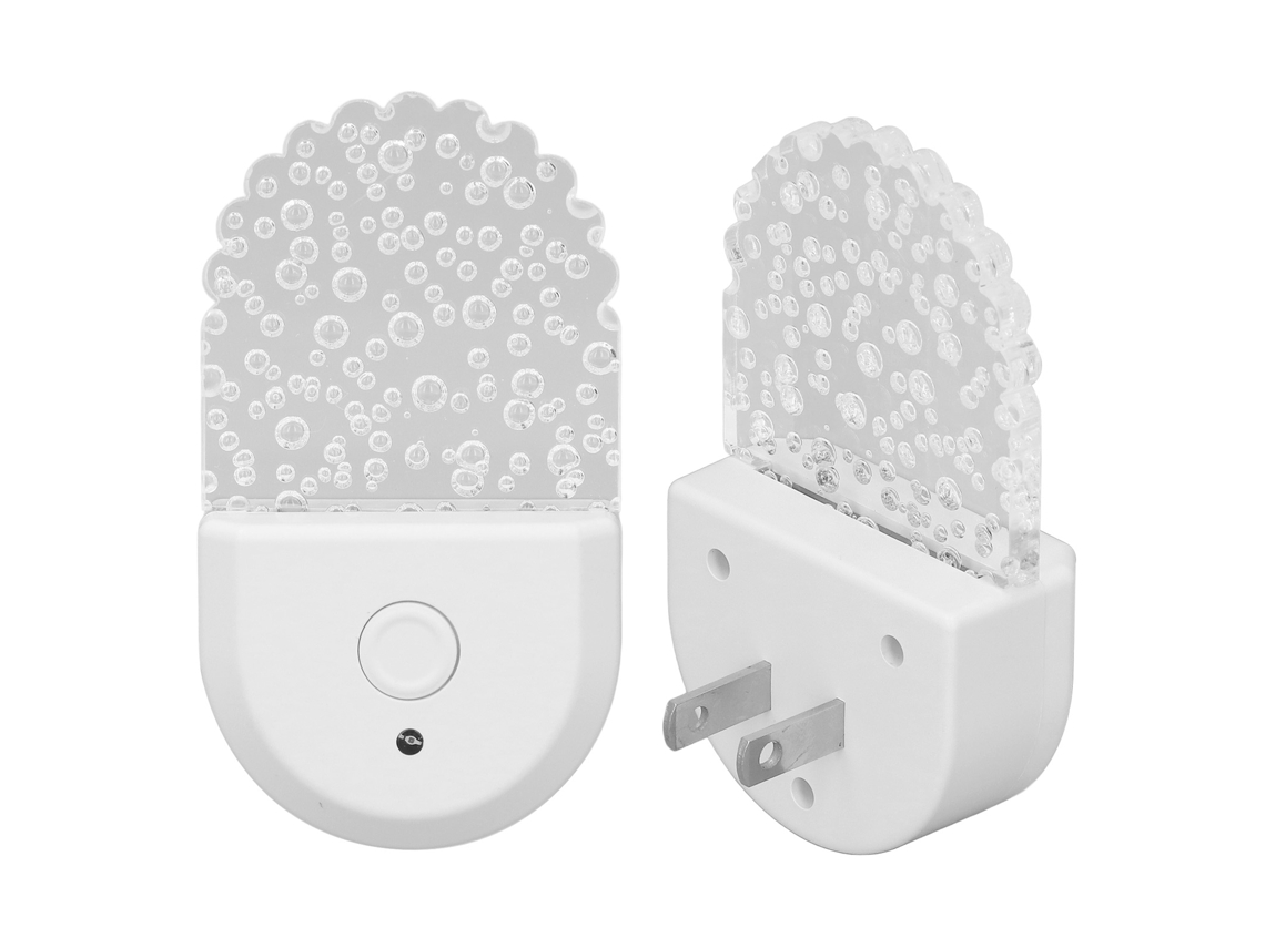 Lâmpada Noturna Rgb com Sensor 2 Unidades Plug Us 110v