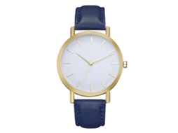 Reloj De Cuarzo Unisex Con Correa De Pu Para Hombres Y Mujeres (azul)