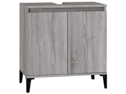 Sink Cabinet, Sink Cabinets Vidaxl Cinzeto Madeira Processada (n/a)