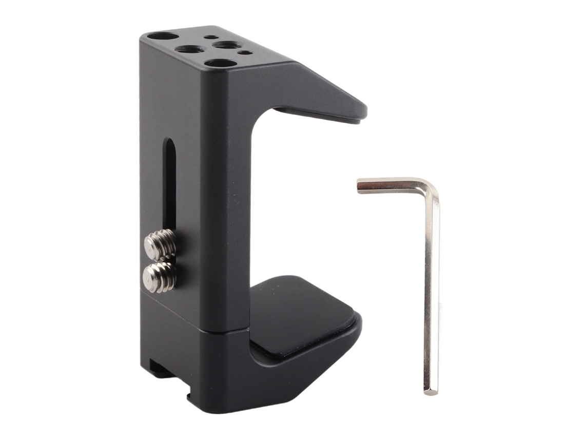 Suporte Para Power Bank De Alumínio Universal Com Parafuso De 1/4 Polegada E Montagem Cold Shoe Para Câmera