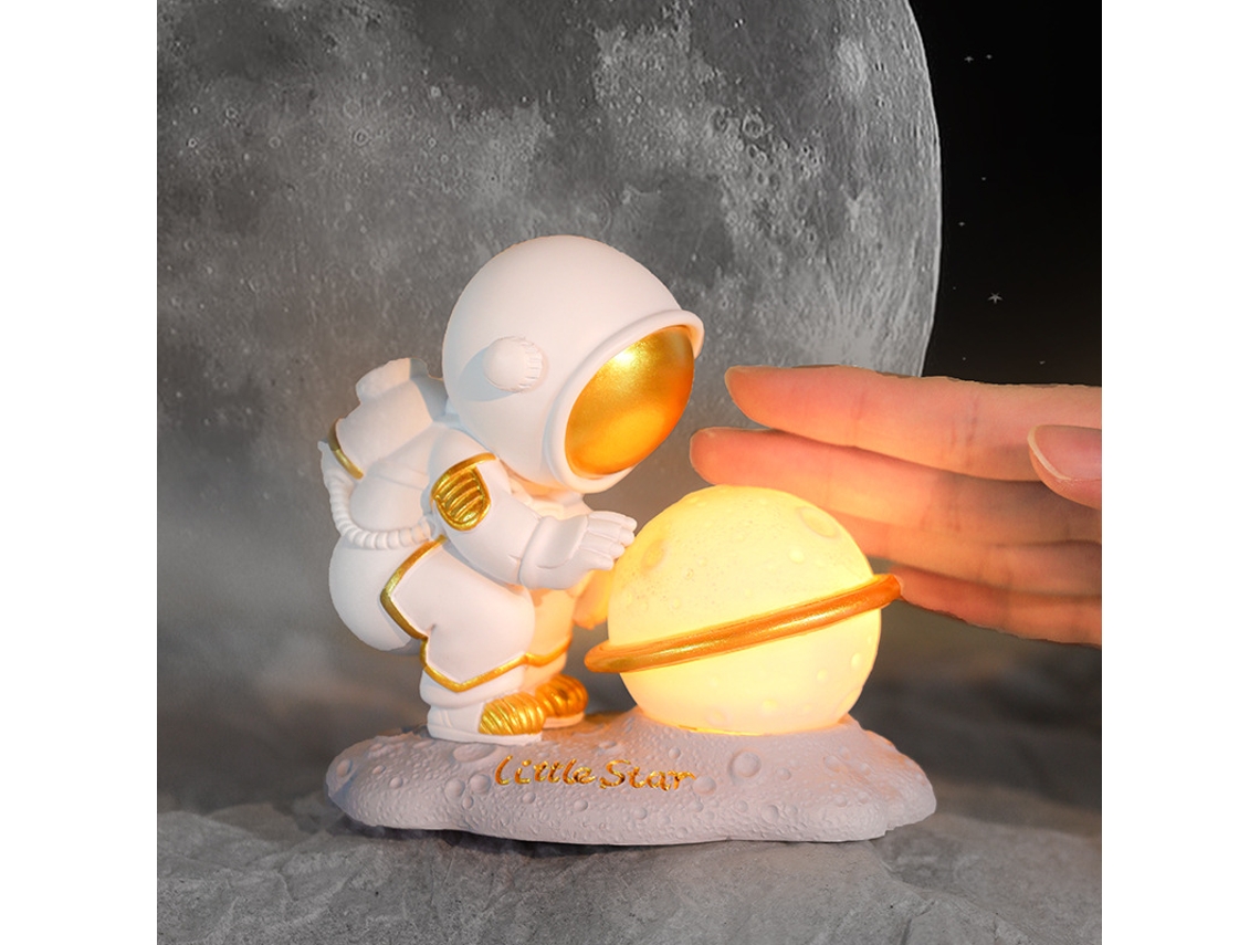 Lanterna Noturna Planet Astronauts Light Ins Para Quarto, Abajur De Cabeceira Cr Aquaforge