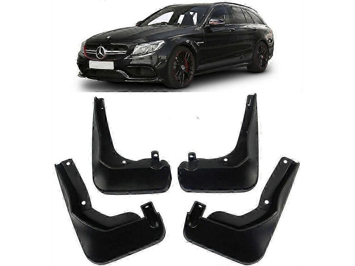 Para Splash Guards Mud Flaps Conjunto Para Benz C Class Amg T-modelo