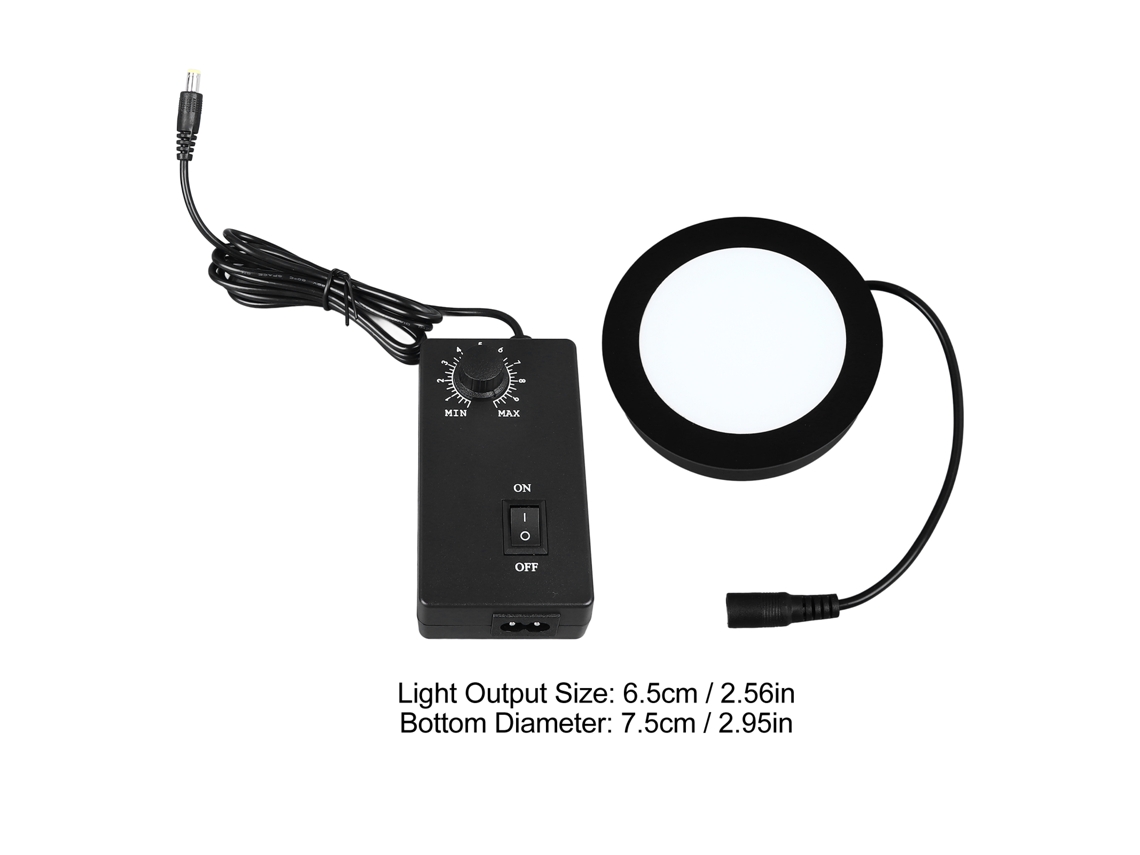 Laxiscreed Luz Auxiliar Led Redonda Ajustável Para Microscópio Industrial 90-260v