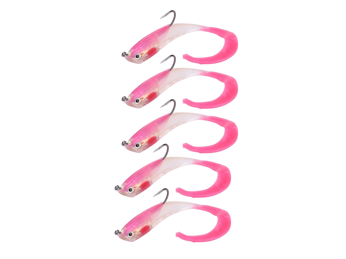 Isca Artificial Peixe 5pcs com Anzol So050 3